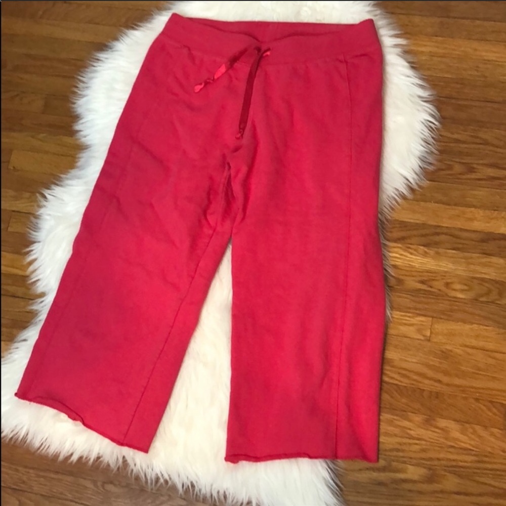Jones and Mitchell Bright Pink Crop Sweatpants